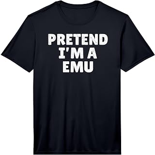Easy Lazy Halloween Costume, Pretend I'm A Emu Performance T-Shirt