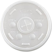 DART 10SL Plastic Cold Cup Lids Fits 10oz Cups Translucent 1000/Carton