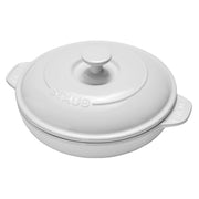 Ceramic 8-inch Round Covered Brie Baker - White by STAUB – 8in, 0.6 quarts, Ceramic, White, Model 40501-520-0