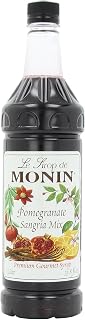 Monin Flavored Syrup, Pomegranate Sangria Mix, 33.8-Ounce Plastic Bottle (1 lliter)