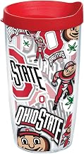 Tervis Made in USA Double Walled Ohio State Buckeyes Insulated Tumbler Cup Keeps Drinks Cold & Hot, 16oz, All Over