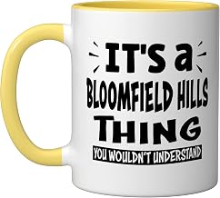 Bloomfield hills Lovers Thing You Wouldn't Understand Ceramic Mug, Yellow/White