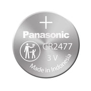3V Litium Coin Cell Battery by Panasonic – Stainless Steel, Model CR2477