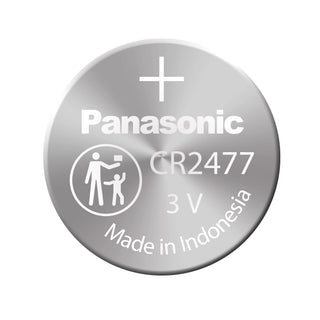 3V Litium Coin Cell Battery by Panasonic – Stainless Steel, Model CR2477