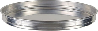 Winco 14" x 1.5" Aluminum Pizza Pan, Silver