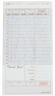 National Checking Company Carbon Backed Guest Check Board - 2 Part Tan by NCCO – Carbon, Pack of 2000, Model T4920SP