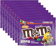 Peanut M&M'S Dark Chocolate Candy Bulk, Bulk Candy Snacks, 9.4 oz Bag | 9.4 oz resealable bag for sharing: bulk candy, dark chocolate, chocolate covered peanuts, movie snacks, office treats