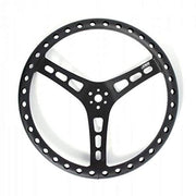 Products Flat Steering Wheel by Joes Racing – 14", Black, Model 13534-B