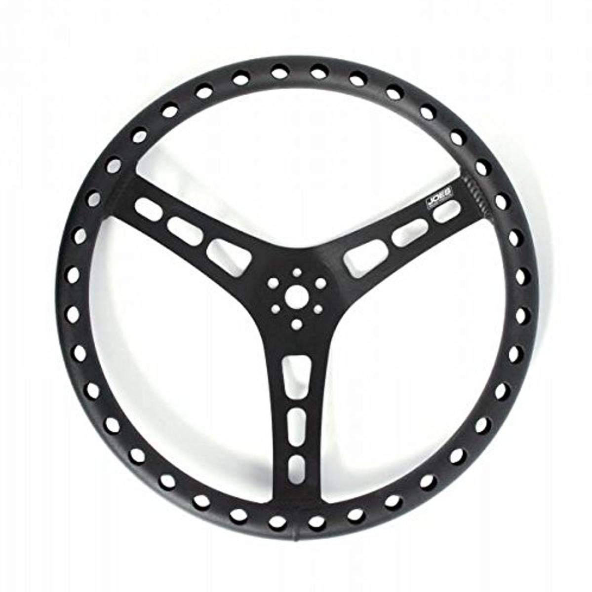 Products Flat Steering Wheel by Joes Racing – 14", Black, Model 13534-B