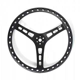 Products Flat Steering Wheel by Joes Racing – 14", Black, Model 13534-B