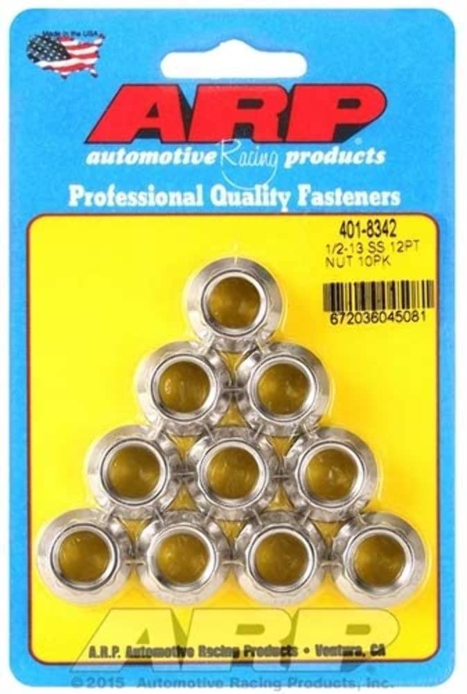 Nut Kit (1/2-13 SS 12pt nut) by ARP – Stock, Stainless Steel, Model 401-8342