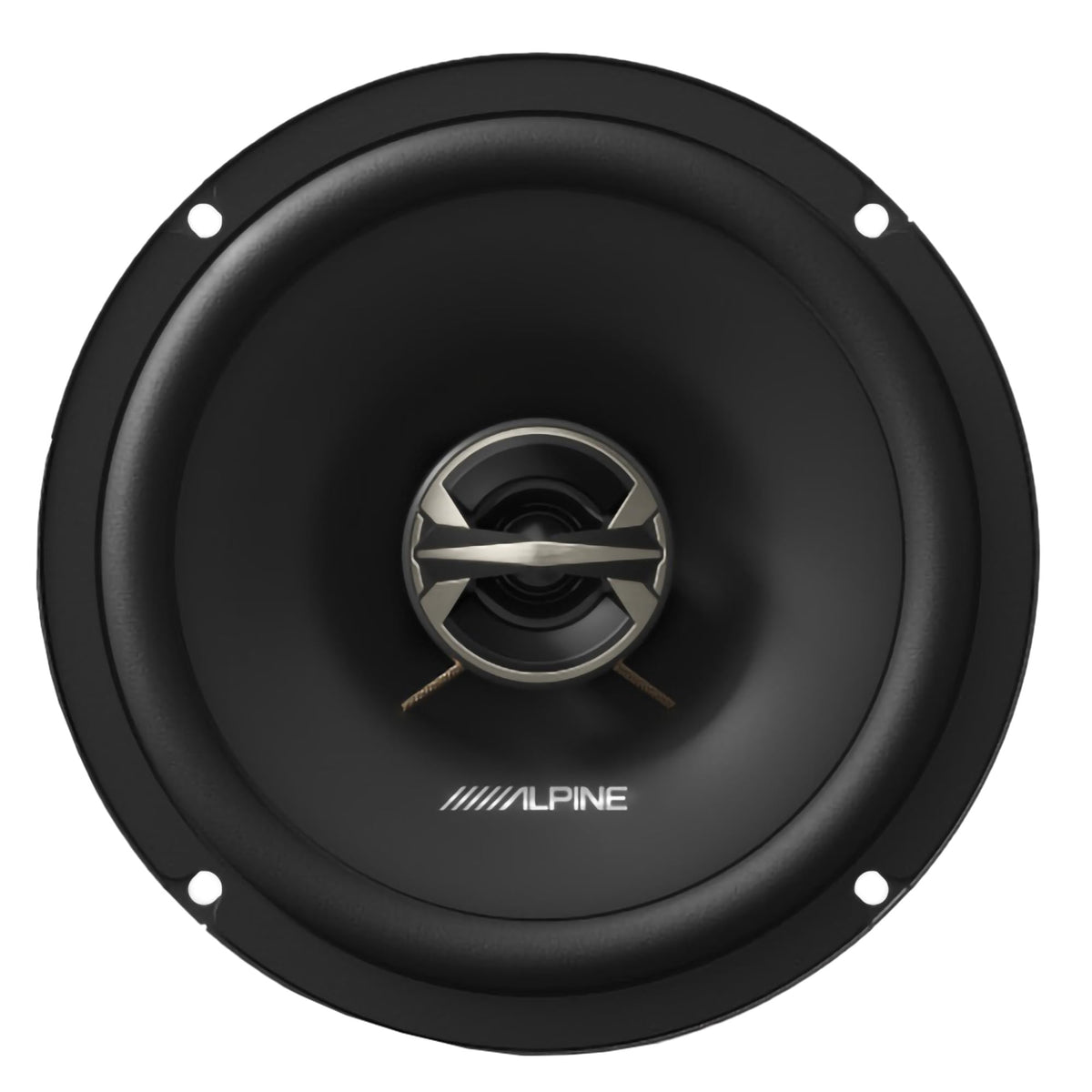 EL-E65-G 6.5-Inch 2-Way Coaxial Speakers with Grille Bundle by Alpine – Plastic, Model AL-EL-E65-G+EL-E65-G