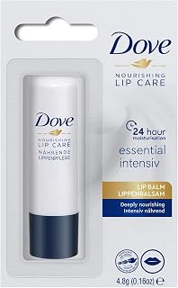 Balsamo Labbra Stick | Dove Nourishing Lipcare 4,8g | Essential Intensiv | Burrocacao (1 pezzo)