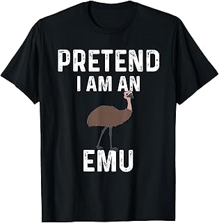Funny Emu Design Bird Costume Emus T-Shirt