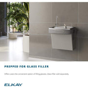 Cooler Wall Mount ADA Non-Filtered by Elkay – 8 gallons, Vinyl, Light Gray Granite, Model EZS8LF
