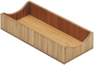 Cal-Mil 1234 Bamboo Napkin Display, 9.5" Width x 4.375" Depth x 2" Height, Bamboo