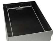Frost Waste Receptacle by Frost Hats – Rectangular, 17.0 gallons, Steel, Metallic