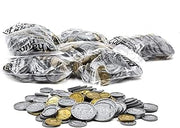 hand2mind Fake Money Coin Kit, Detailed Fake Coins, Prop Money, Toy Money, Play Money for Kids, Realistic Money, Pretend Money for Kids Learning, Play Money Set, Plastic Coins (Set of 500 Coins)