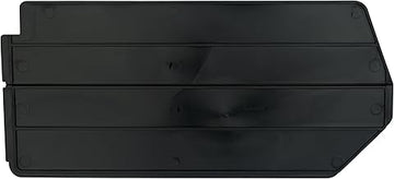 Akro-Mils 40245 Plastic Length Dividers for AkroBins Stackable Storage Bins Models 30240, 30245, Custom Storage Inserts for Tools, Crafts & Supplies, 6-Pack, Black