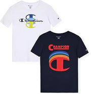Champion Boys 2 Pack Short Sleeve Tee Shirt for Kids