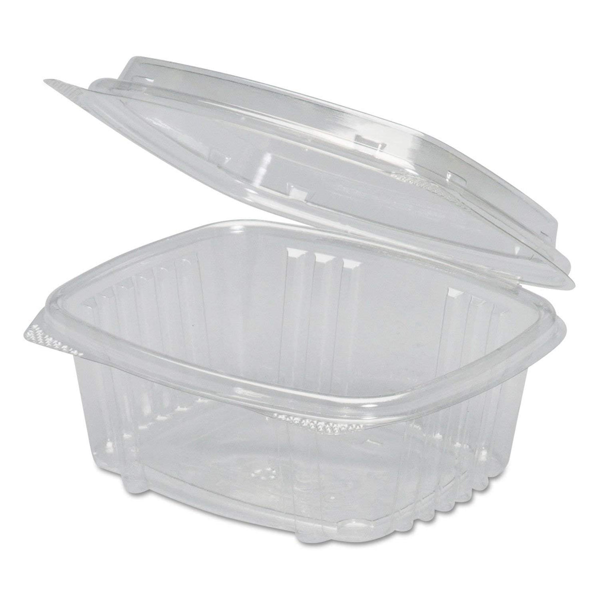 Clear Hinged Deli Container by Genpak – 16.0 ounces, Plastic, Clear, Pack of 200, Model AD16S