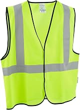 Global Industrial Hi-Vis Class 2 Safety Vest, Solid Polyester, Lime, L/XL