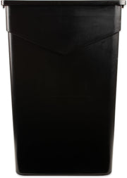 Carlisle FoodService Products 4 / 23 Gallon (Pack of 4) / Black Kitchen Trash Cans