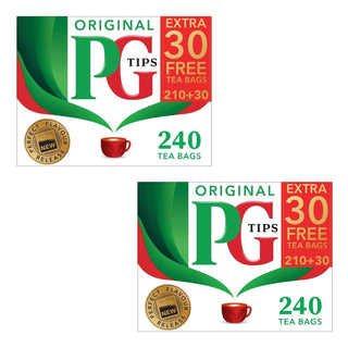 Black Tea Original Tea Bags - 240 Count (2-PACK) by PG Tips – 240 Count (Pack of 2), Pack of 2