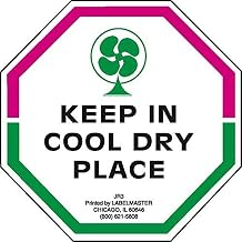 Labelmaster JR3 Keep in Cool Dry Place Label, Paper, 3" x 3" (Pack of 500)