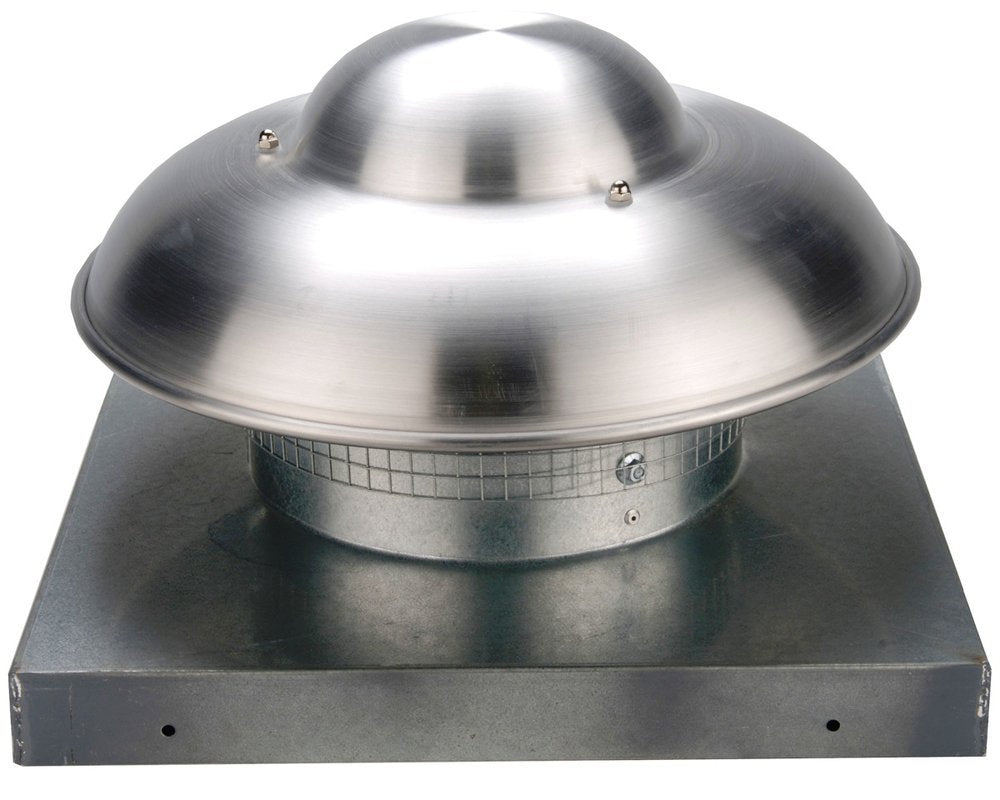 Axial Exhaust Fan by Continental Fan – 19"L x 19"W x 11.8"H, Aluminum Blades w/ Steel Guards, Silver, Model RMD-10-11