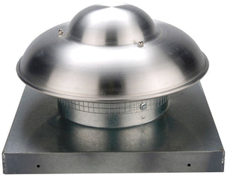 Axial Exhaust Fan by Continental Fan – 19"L x 19"W x 11.8"H, Aluminum Blades w/ Steel Guards, Silver, Model RMD-10-11