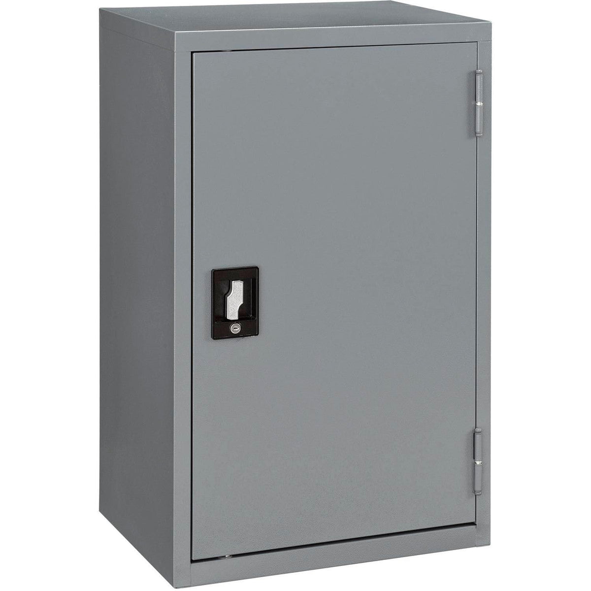 Wall Mount Storage Cabinet with Locking Recessed Handle by Global Industrial – Alloy Steel, Gray, Model 269877GY