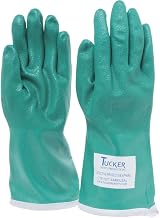 Tucker Safety Utility Gloves Green Nitrile Medium - 14"L, 1 Pair