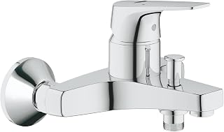 GROHE 23756000 BauFlow Wannenbatterie, Wandmontage mit Umstellung