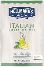 Hellmann's Italian Salad Dressing Dry Mix Pouches, 9.2 Oz, 12 Pack | No Added MSG, 1 Gallon Yield, Large Batch Format, Add Water, Vinegar & Oil, for Sandwiches, Dips & Marinades