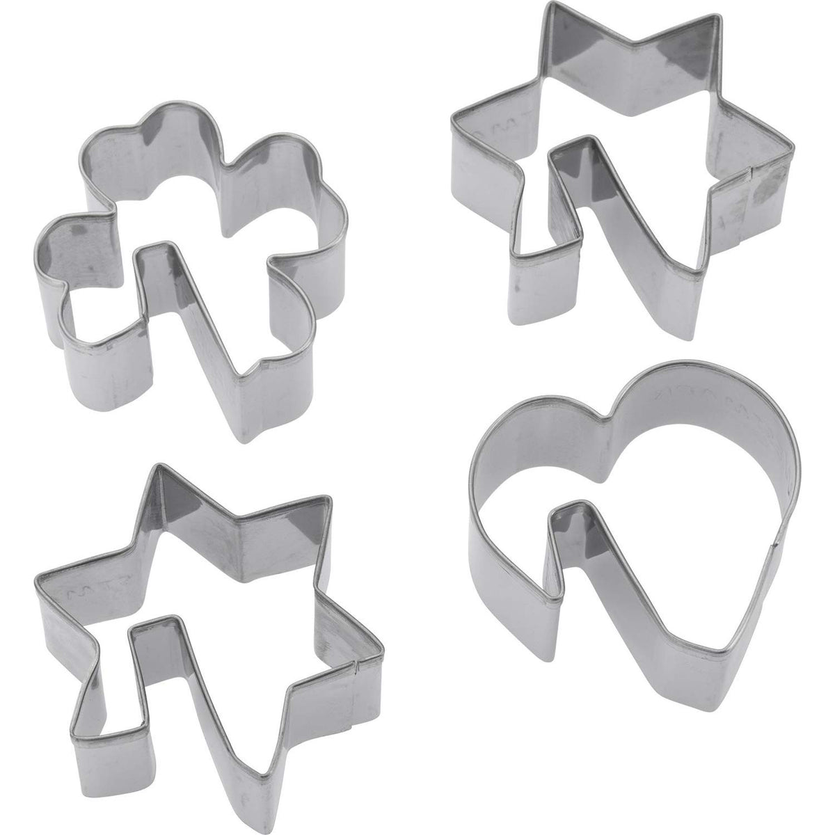 Set Cookie Cutters Cup 4Pcs by Westmark – A, Stainless Steel, Pack of 4, Model 31962260