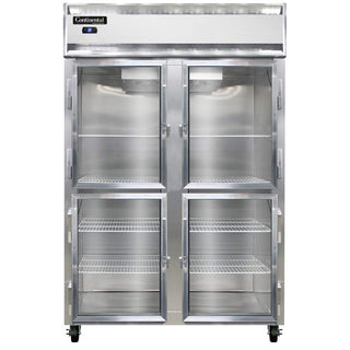 2RS-SA-GD-HD Two Section Reach In Glass Door Refrigerator by Continental Refrigerator – Commercial Grade