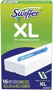 Swiffer Sweeper X-Large Disposable Sweeping Cloths, White, 16-Count Boxes (Pack of 3)