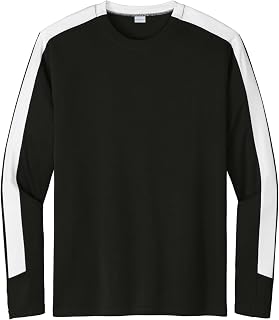SPORT-TEK Competitor United Long Sleeve Crew | Gym T-Shirt for Men & Women, Fashion Workout Top, Casual Athletic Clothing