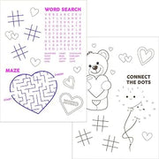 Hoffmaster Valentine's Activity Sheets 25 Per Pack