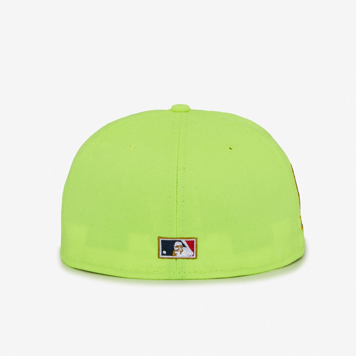 Hat Atlanta Braves 59FIFTY Fitted Hat Exclusive 40th Year Side Patch Men's Fitted Hat Rare Embroidered Graphics Neon Yellow by New Era – Polyester, Neon Yellow