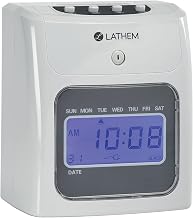 Lathem 400EKIT 400E Top-Feed Time Clock Bundle, White