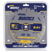 IRWIN 8-1/4" 24T / Marathon / Silver Circular Saw Blades