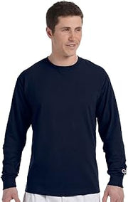 Champion Men's Long Sleeve Crew Neck Tagless T-Shirt