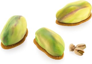 Silikomart Pistachio Silicone Mould 30 Professional Accessories for Kitchen and Pastry with ABS Cutter, 12 Cavities 30 ml
