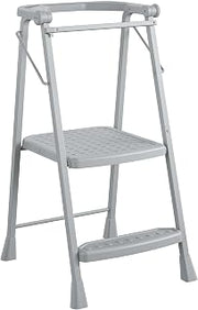 Cosco 2-Step Kitchen Stepper™ Adult Folding Step Stool, Kids Folding (Steel/Resin)