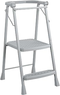 Cosco 2-Step Kitchen Stepper™ Adult Folding Step Stool, Kids Folding (Steel/Resin)