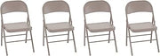 Cosco Steel Folding, Tan, 4-Pack Chair,