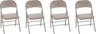 Cosco Steel Folding, Tan, 4-Pack Chair,