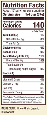 Organic Buckwheat Flour by Bob's Red Mill – 22 Ounce (Pack of 4), Pack of 4, Model P101031